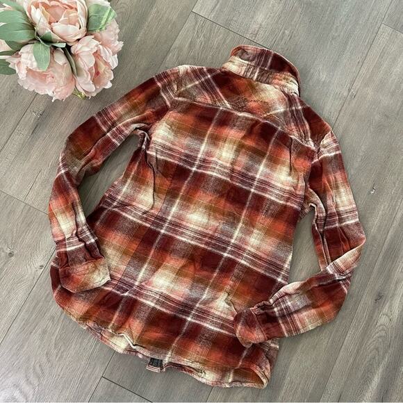 Legendary Whitetails Pumpkin Spice Orange Plaid Flannel - Picture 4 of 7